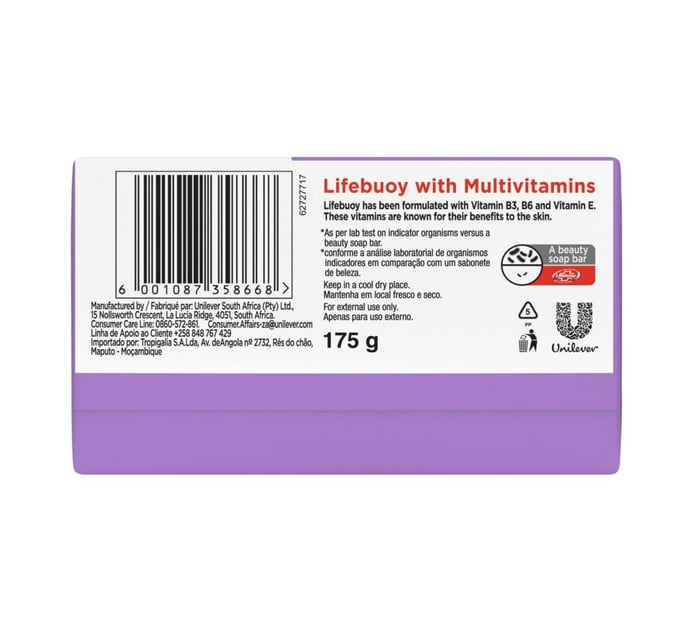 Lifebuoy Bath Soap Moisture Plus (1 x 175g)