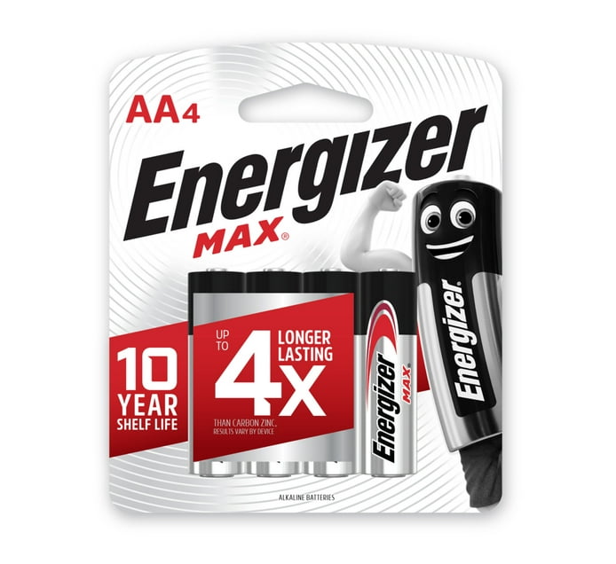 Energizer Max Aa Alkaline Batteries 4-pack