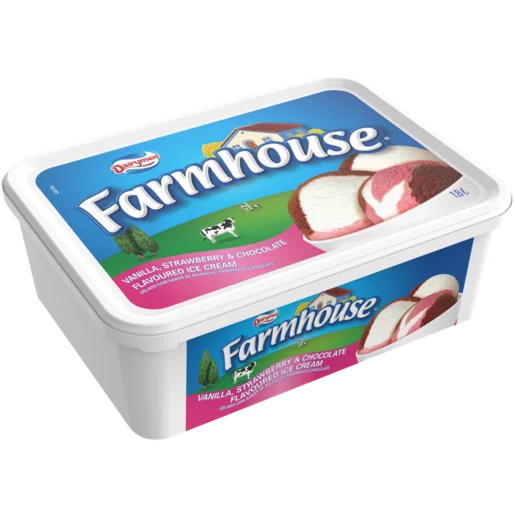 Dairymaid Farmhouse Neapolitan Flavoured Ice Cream 1.8L