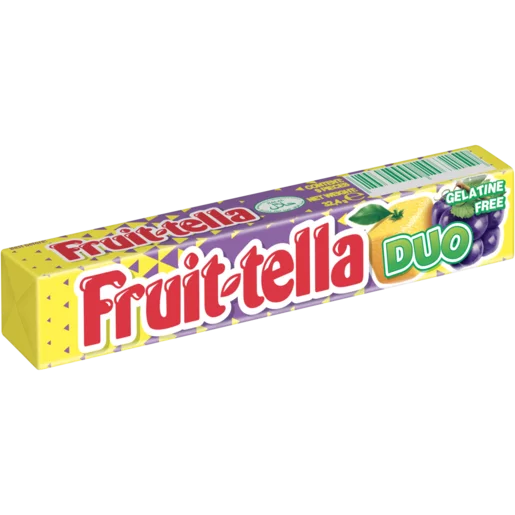 Fruit-tella Duo Grape & Lemon Sweets 38g