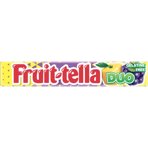 Fruit-tella Duo Grape & Lemon Sweets 38g